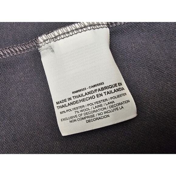 Nike Golf Shirt Mens Size 2XL 833079-063 Gray Blade Collar Raglan Wool Blend - Picture 8 of 11